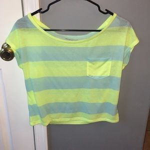 American eagle strip crop top